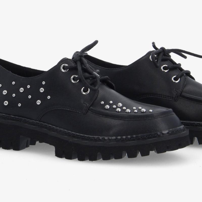 MYSEN PLT LACES W - NAPPA - NOIR
